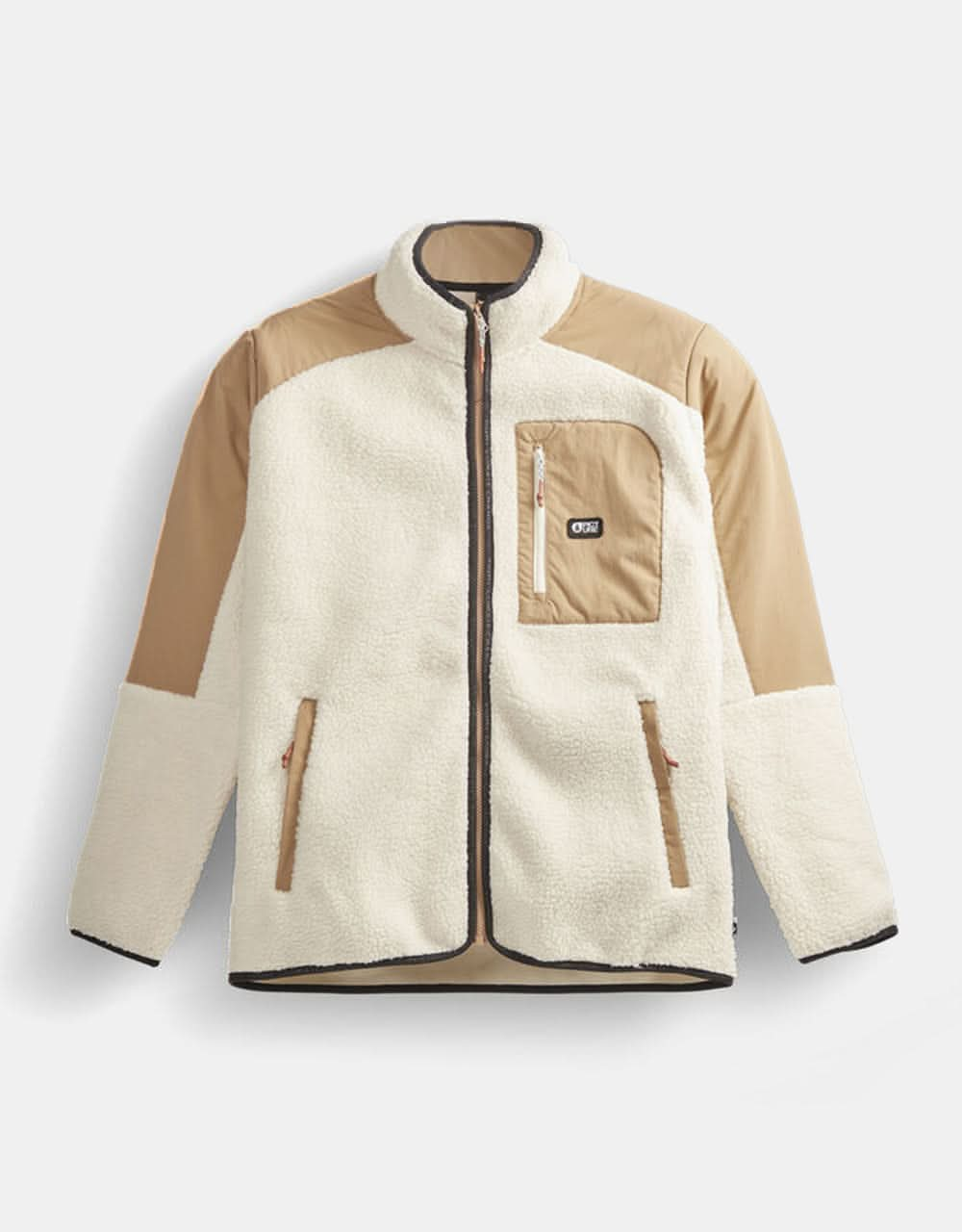 Picture Quilchena Zip Fleece - Tofu/Tanin