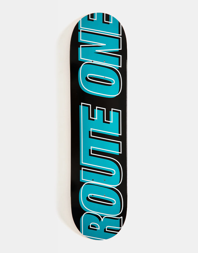 Route One Offset Athletic Logo Skateboard Deck