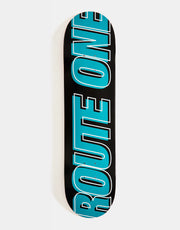Route One Offset Athletic Logo Skateboard Deck