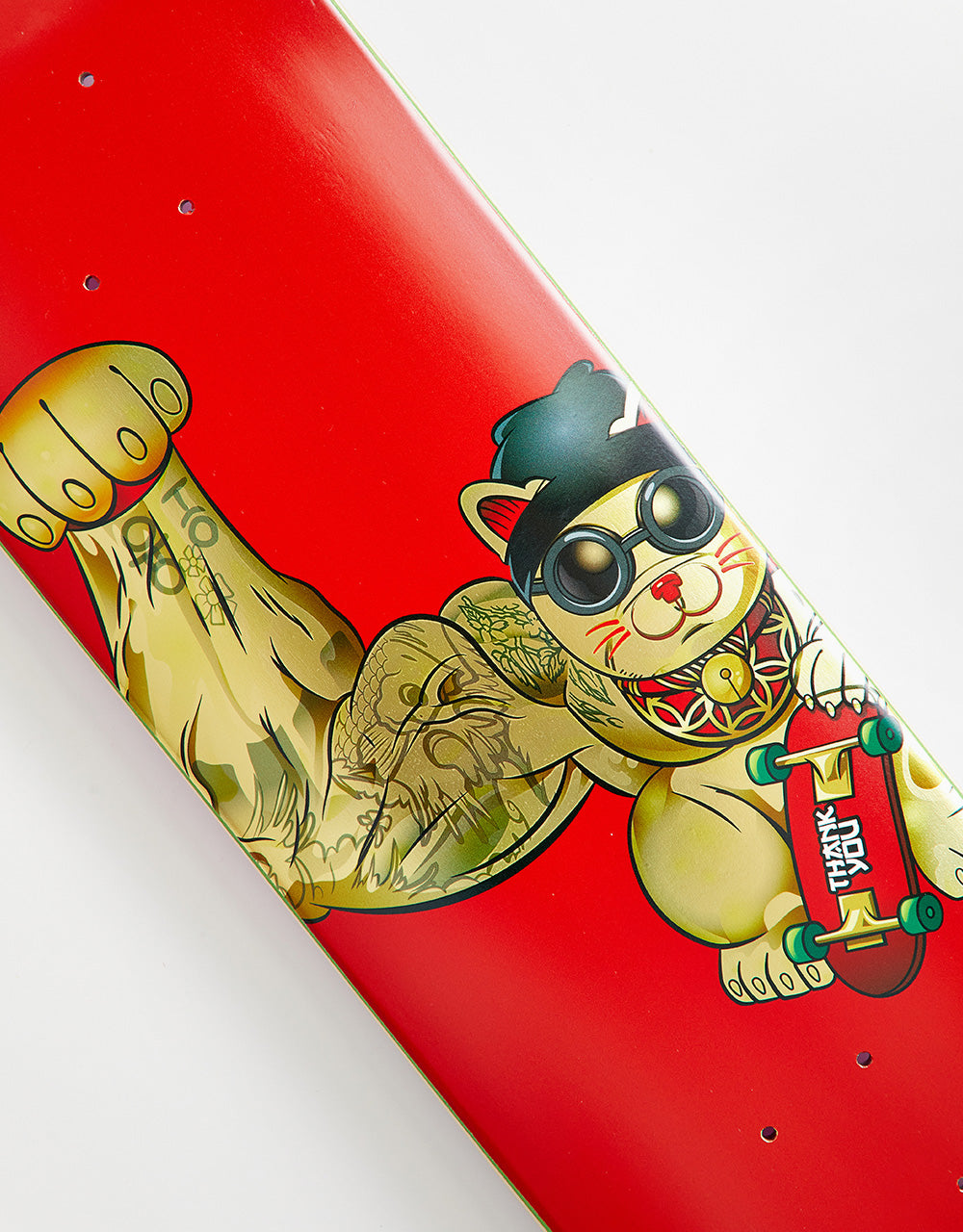 Thank You Daewon Lucky Cat Skateboard Deck