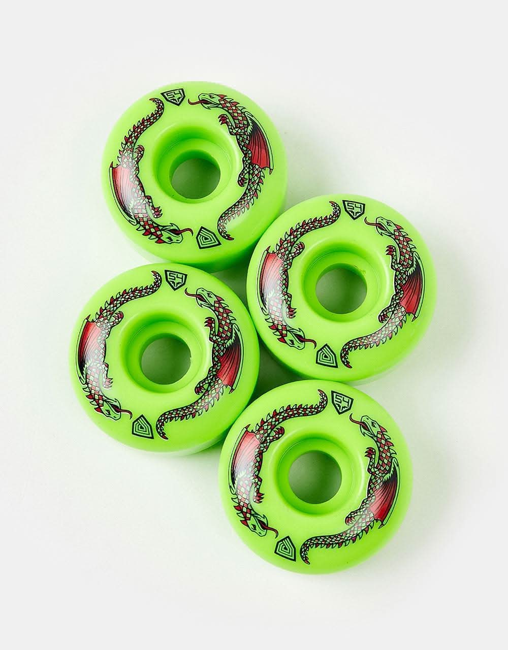 Powell Peralta Dragon Formula 93a Green Skateboard Wheels - 52mm x 31mm