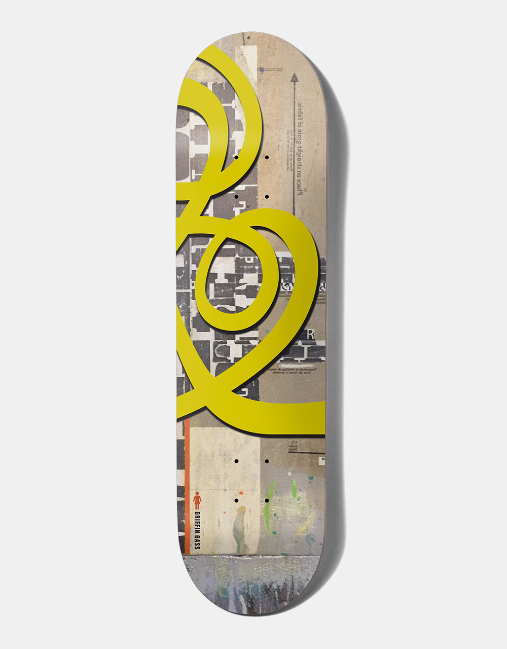 Girl Gass Jenkins 30 Swirls Skateboard Deck - 8.5"