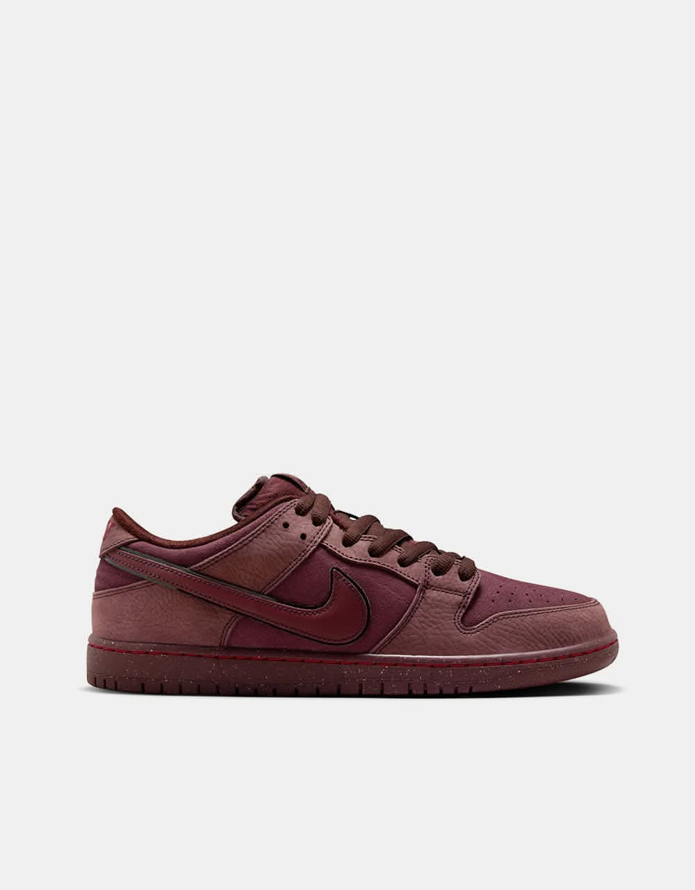 Nike SB 'City of Love' Dunk Low Premium Skate Shoes Burgundy