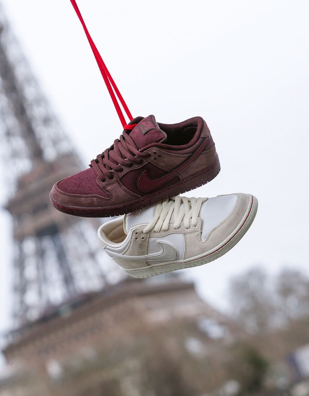 Nike SB 'City of Love' Dunk Low Premium Skate Shoes - Burgundy Crush/Dk Team Red-Earth-Dk Pony-Univ Red-Earth