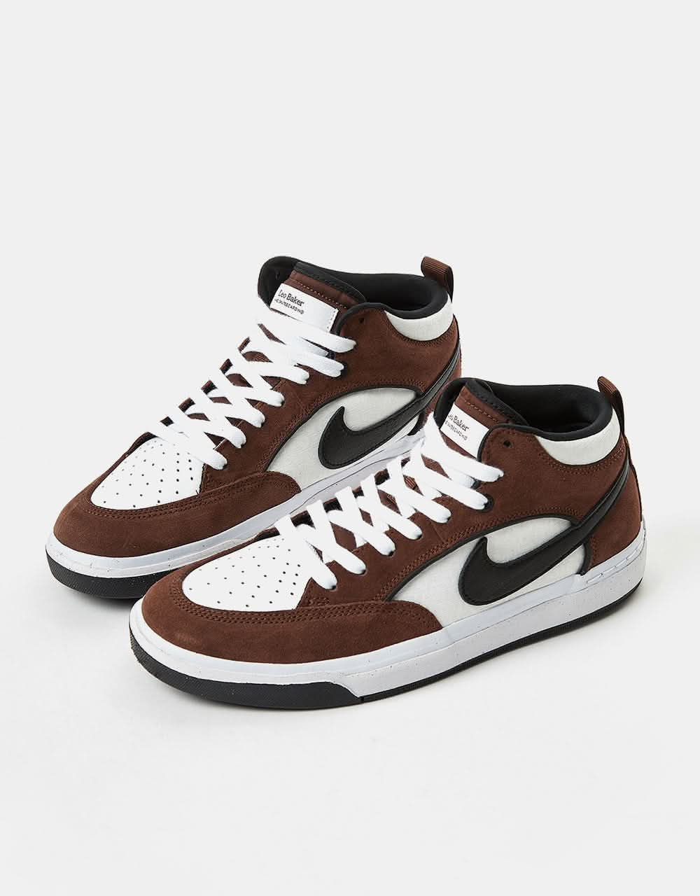 Nike SB React Leo Skate Shoes - Lt Chocolate/Black-White-Black-White-Black