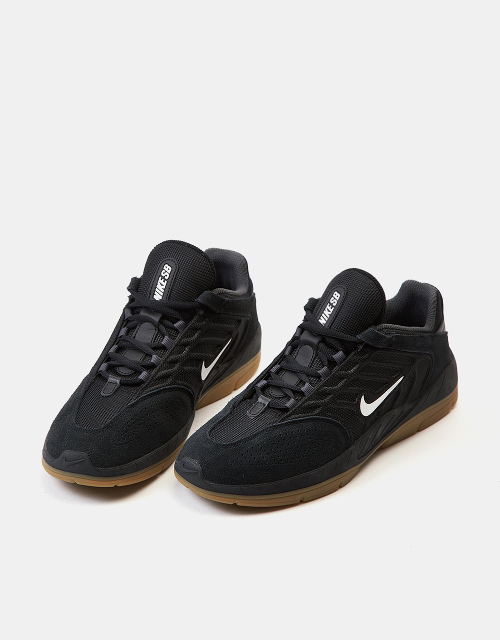 Nike SB Vertebrae Skate Shoes - Black/Summit White-Anthracite-Black-Gum Lt Brown