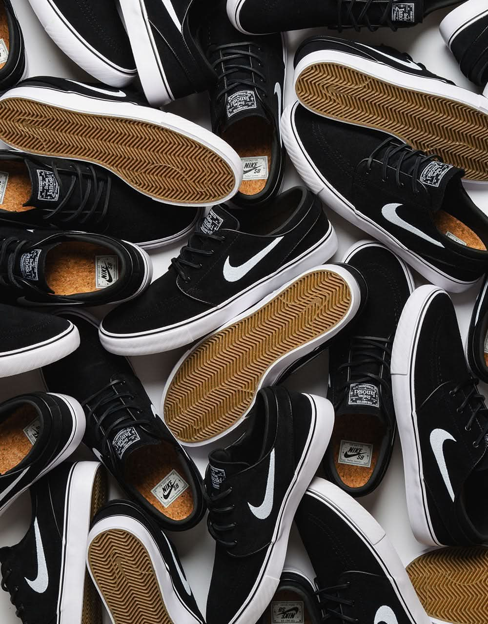 Nike SB Zoom Janoski OG+ Skate Shoes - Black/White-Black-White-Black-Gum Lt Brown