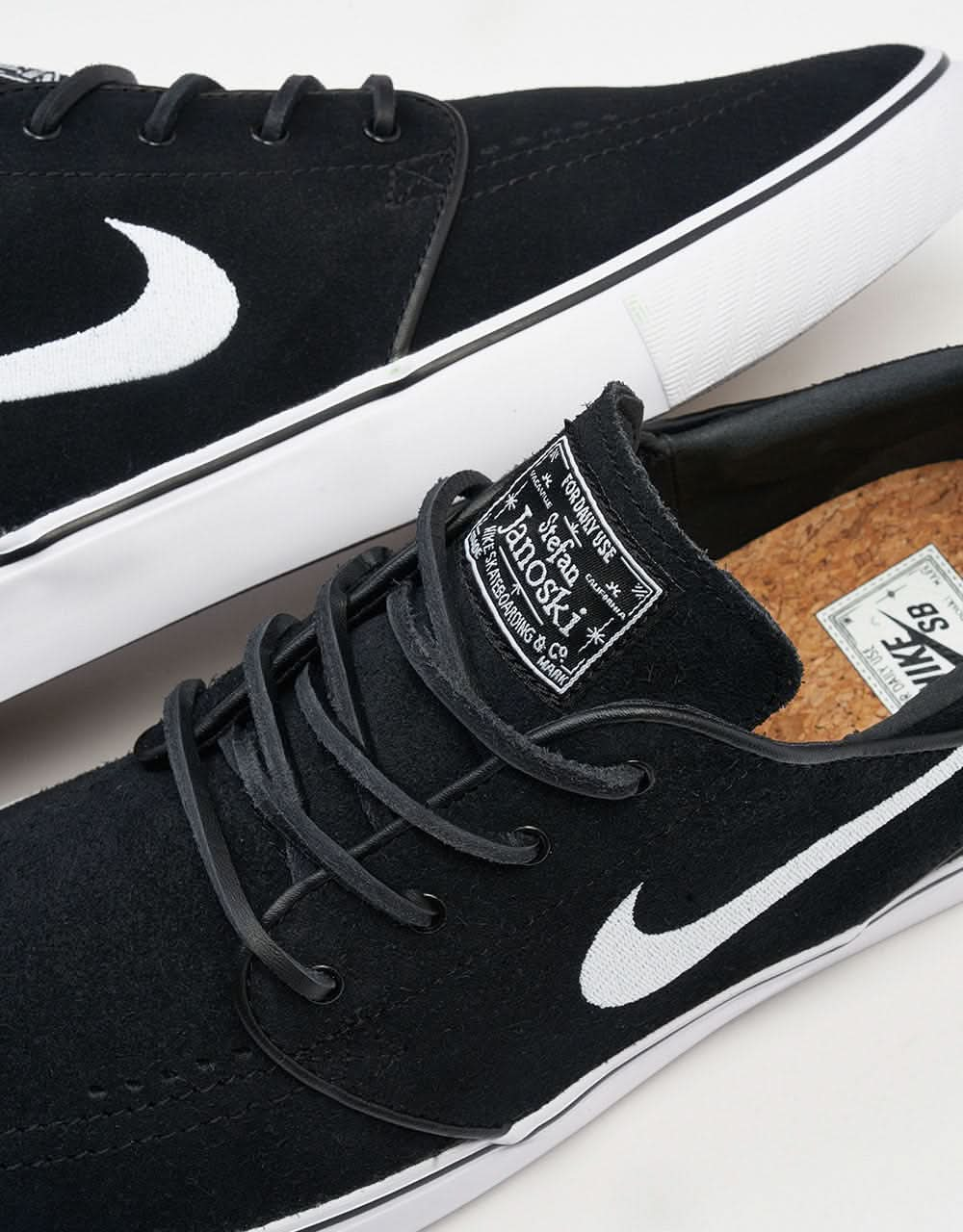 Nike SB Zoom Janoski OG+ Skate Shoes - Black/White-Black-White-Black-Gum Lt Brown