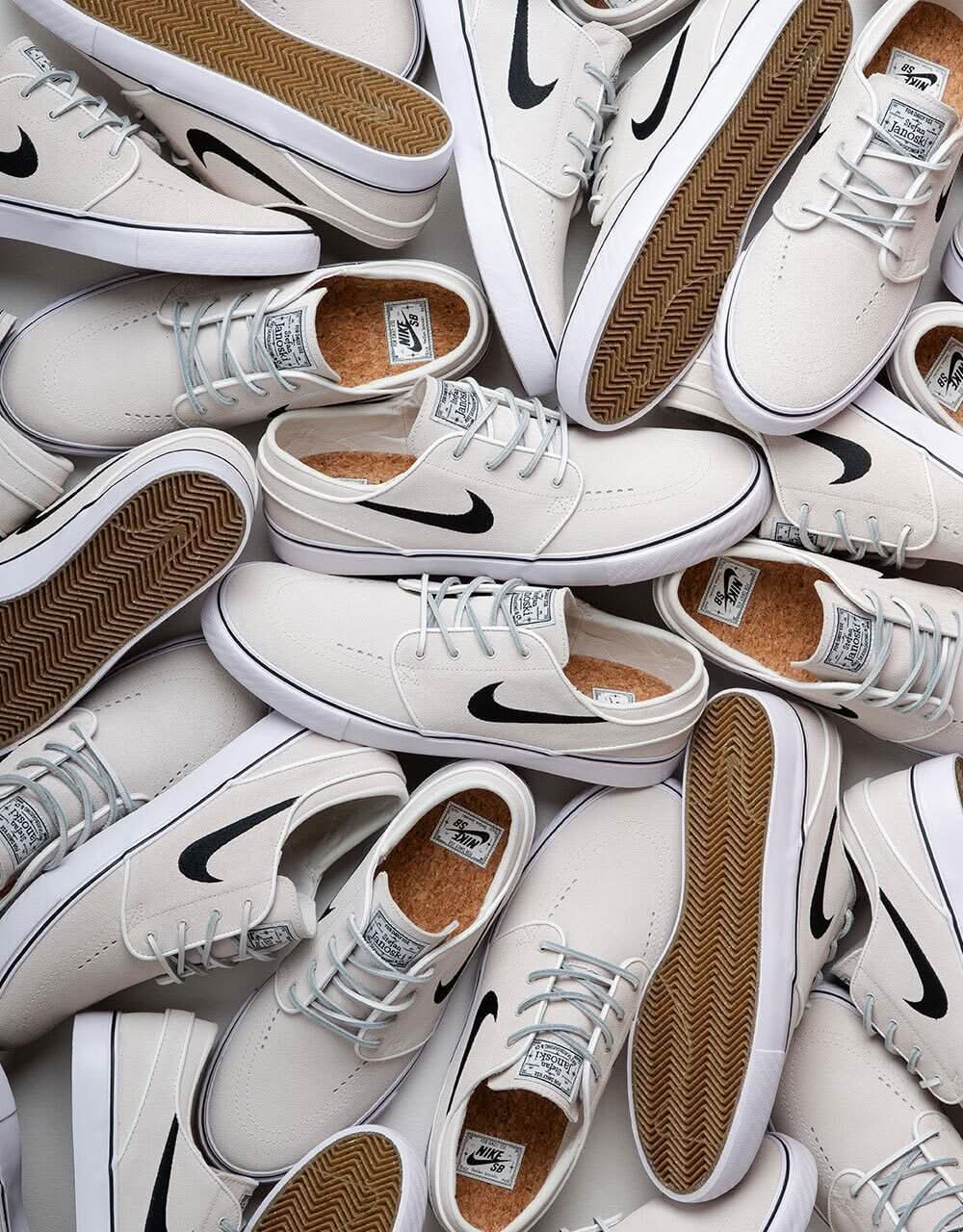 Nike SB Zoom Janoski OG+ Skate Shoes - Summit White/Black-Summit White-White-Black-Gum Lt Brown