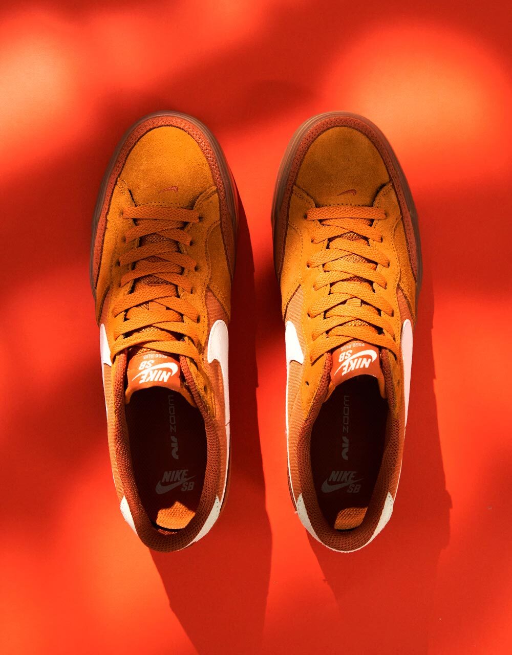 Nike SB Zoom Pogo Plus Skate Shoes - Monarch/Summit White-Burnt Sunrise-Gum Lt Brown