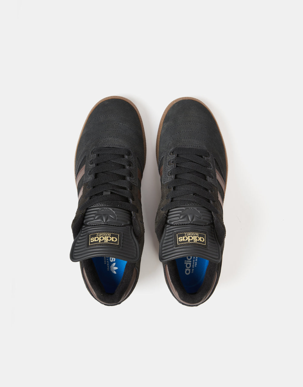 adidas Busenitz Pro Skate Shoes - Core Black/Brown/Gold Metallic