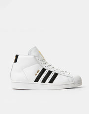 adidas Pro Model ADV Skate Shoes - White/Core Black/Gold Metallic