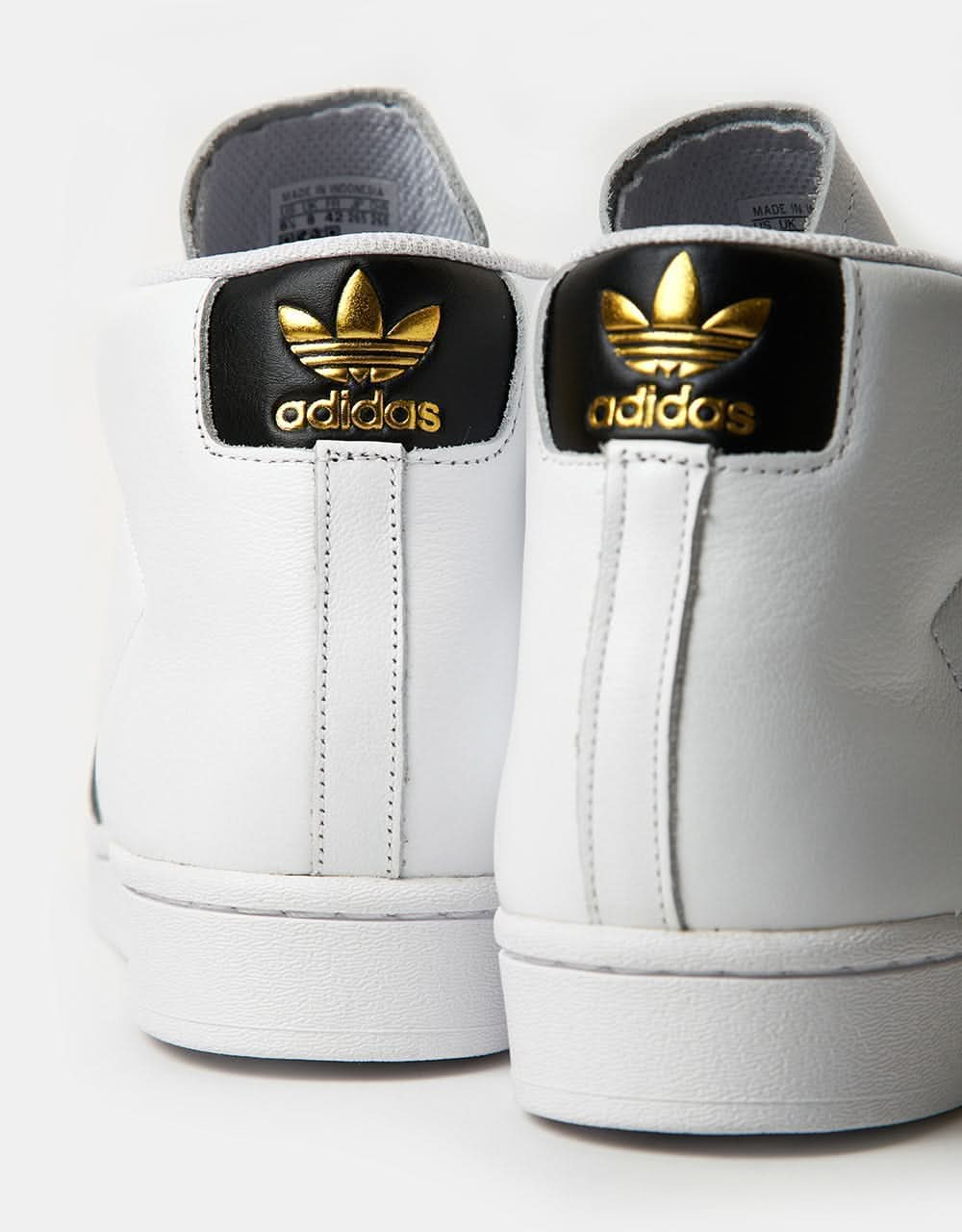 adidas Pro Model ADV Skate Shoes - White/Core Black/Gold Metallic