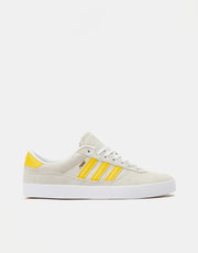 adidas Puig Indoor Skate Shoes - Crystal White/Bold Gold/White