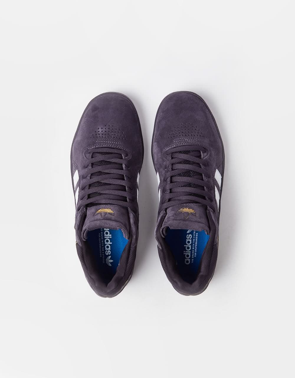 adidas Tyshawn Skate Shoes - Aurora Black/White/Bluebird