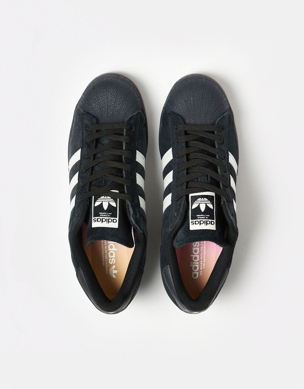 adidas Superstar ADV Skate Shoes - Core Black/Zero Metallic/Spark