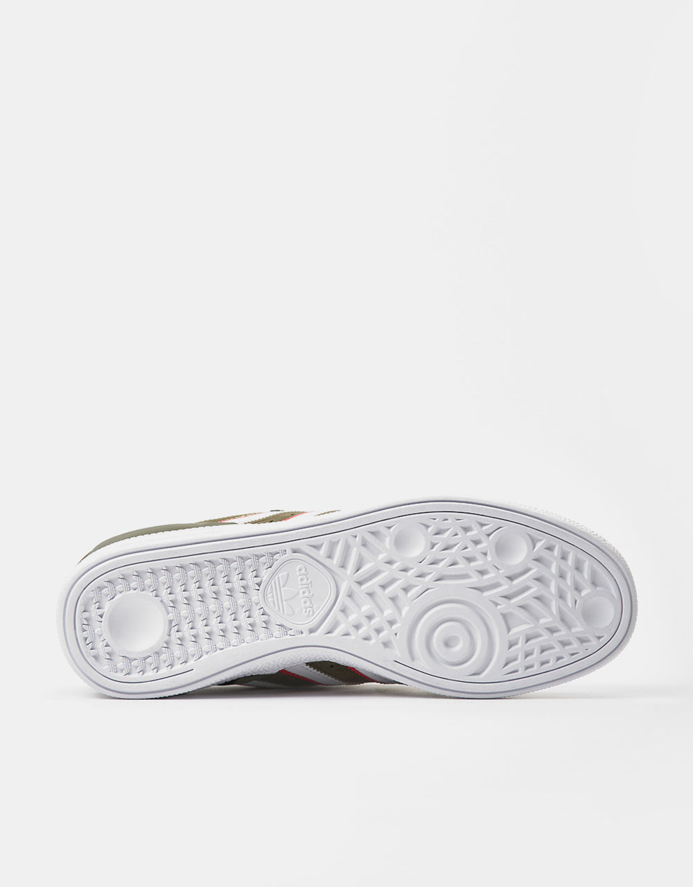 adidas x Dan Mancina Busenitz Pro Skate Shoes - Olive Strata/Red/White
