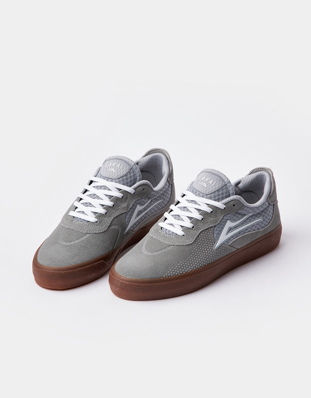 Lakai Essex Skate Shoes - Light Grey/Gum Suede