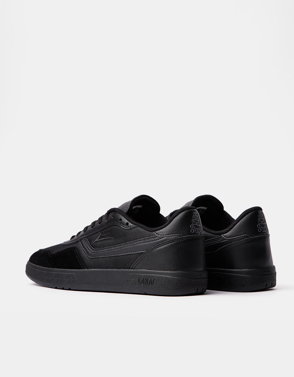 Lakai Terrace Skate Shoes - Black/Black Suede