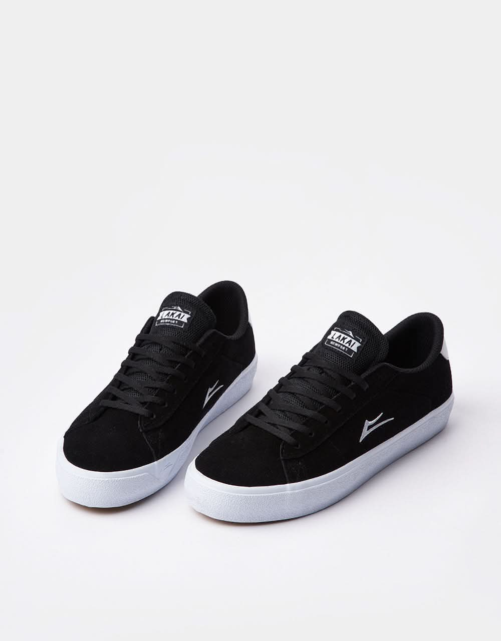 Lakai Newport Skate Shoes - Black Suede