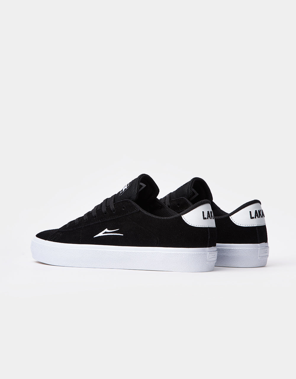 Lakai Newport Skate Shoes - Black Suede