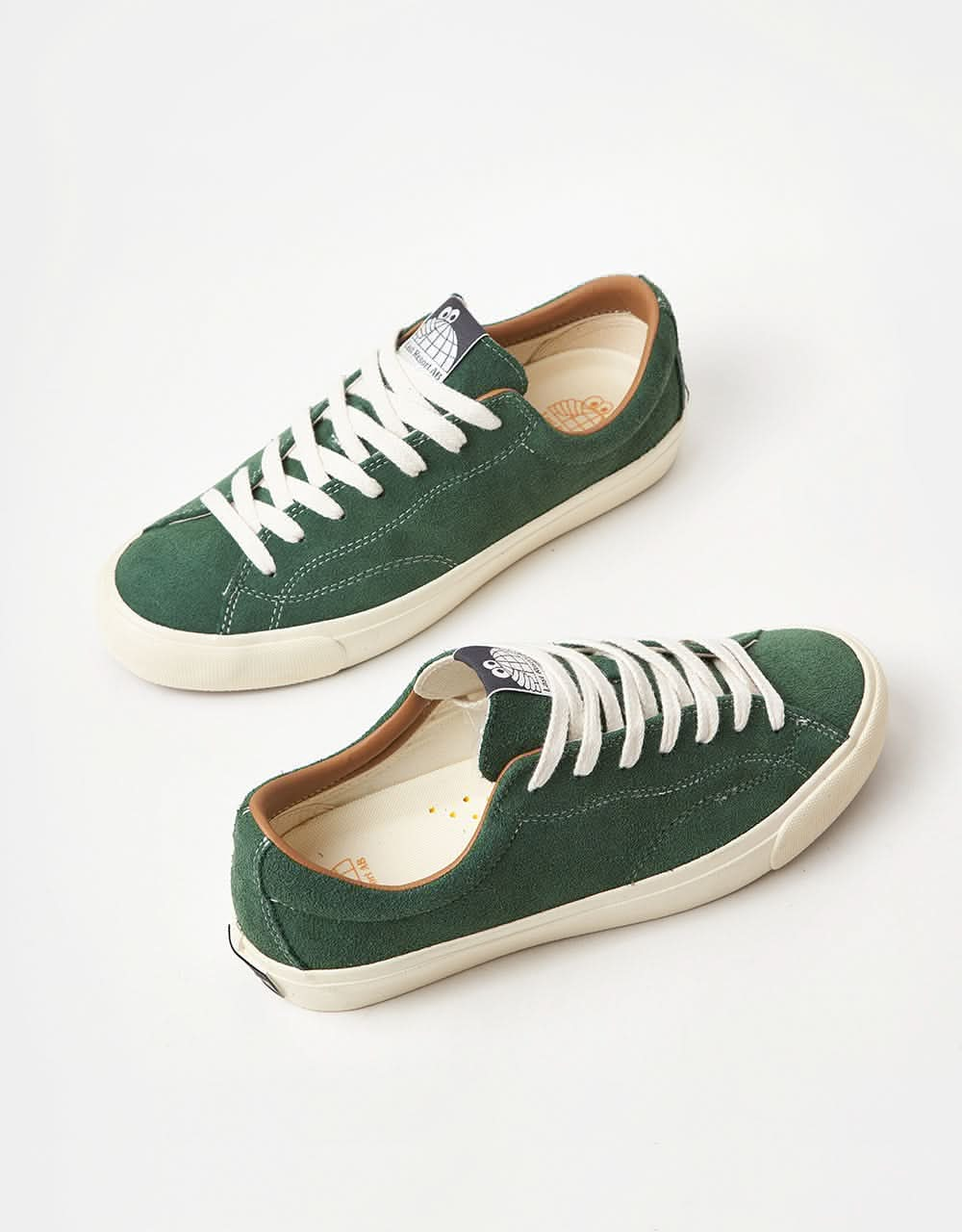 Last Resort AB VM003 Lo Suede Skate Shoes - Elm Green/White