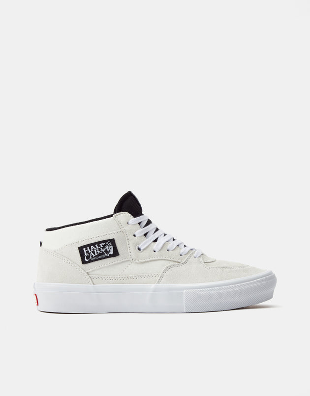 Vans Skate Half Cab Skate Shoes - White/Black
