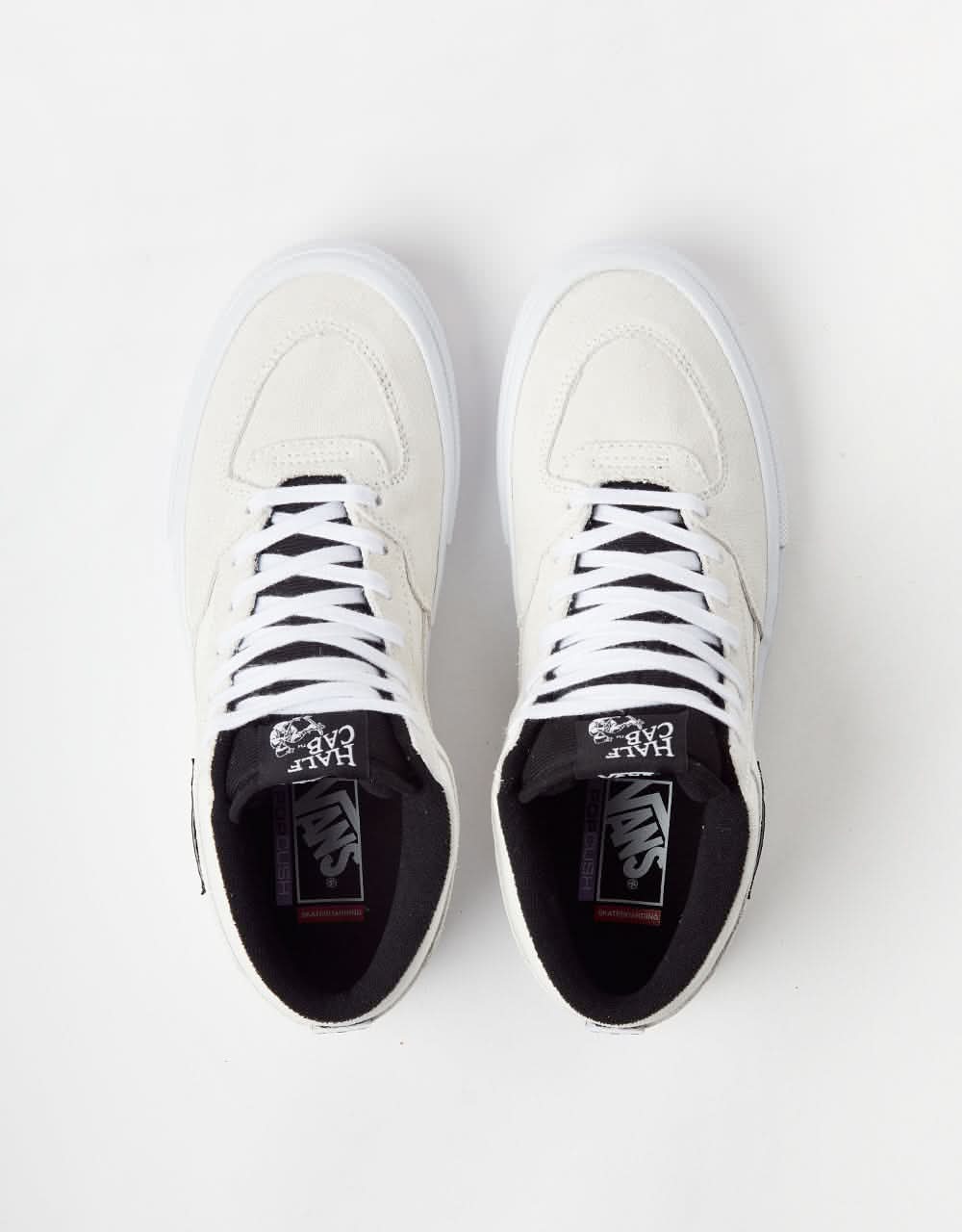 Vans skate half cab skate shoes white black