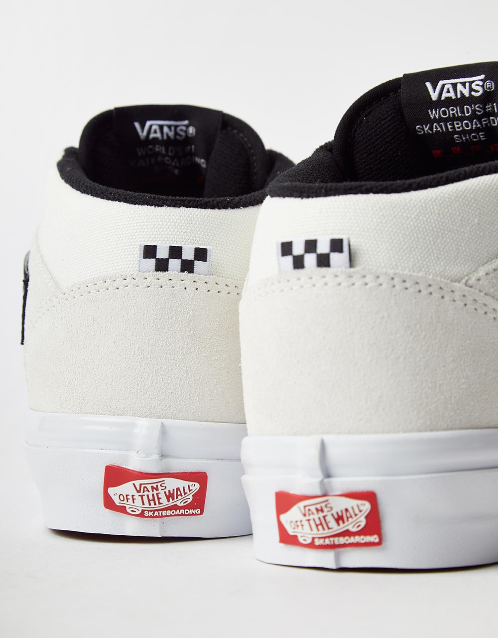 Vans Skate Half Cab Skate Shoes - White/Black