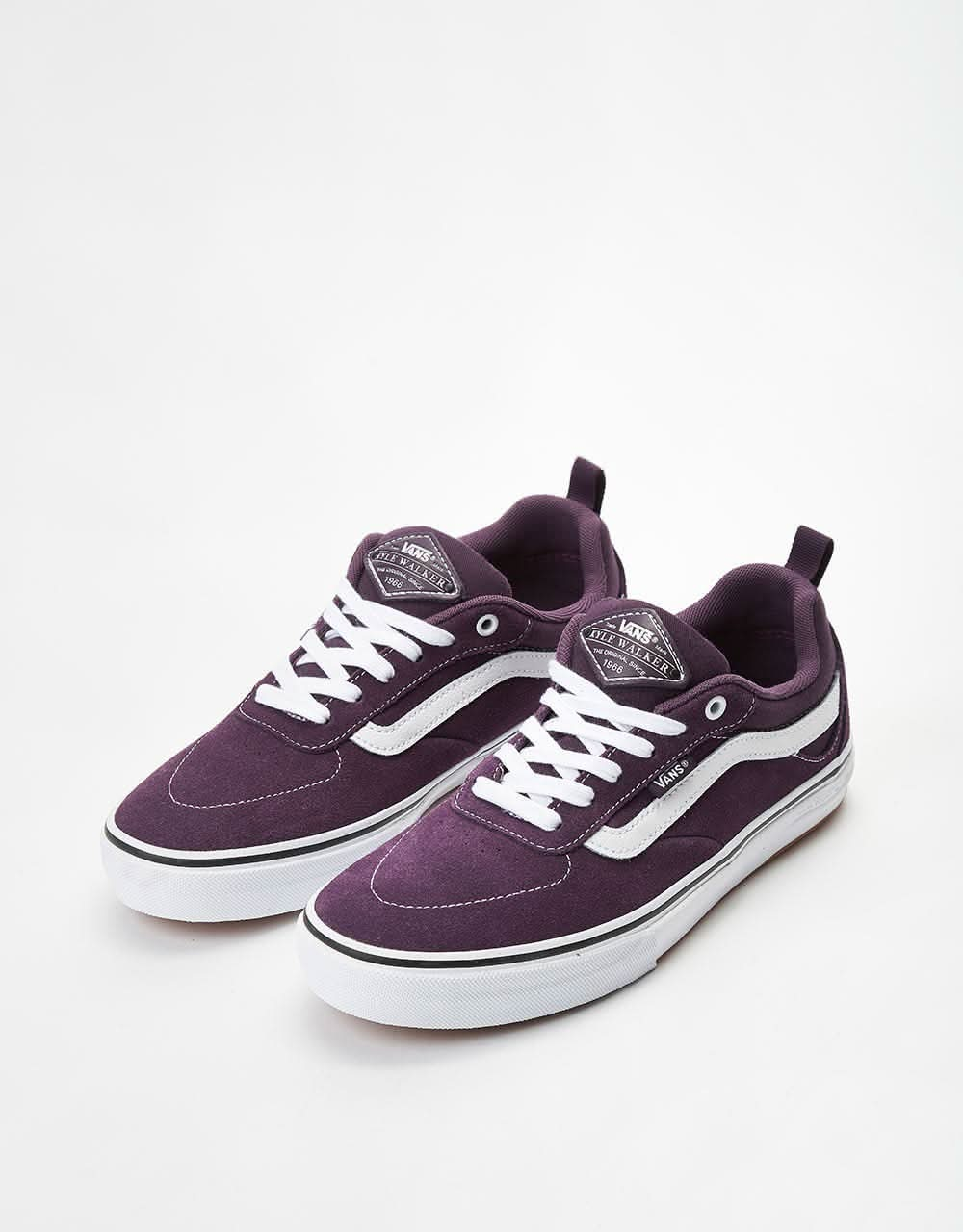 Vans Kyle Walker Skate Shoes - Blackberry Wine/True White