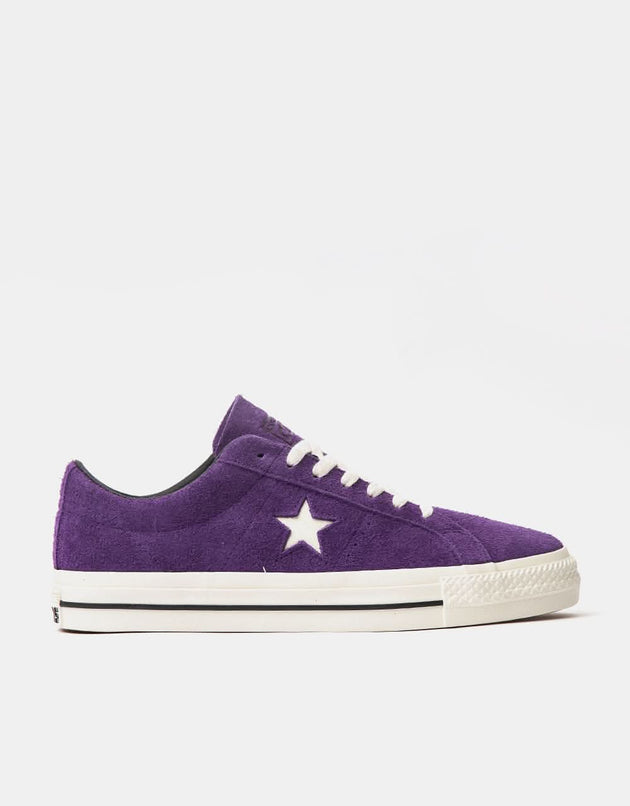 Converse One Star Pro Skate Shoes - Night Purple/Egret/Black