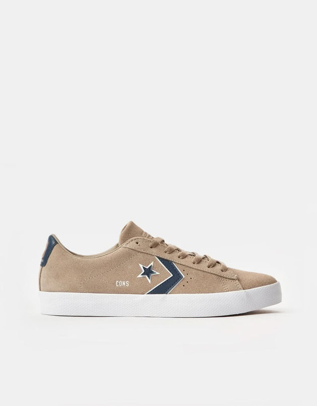 Converse Pro Leather Vulc Skate Shoes - Vintage Cargo/White/Navy