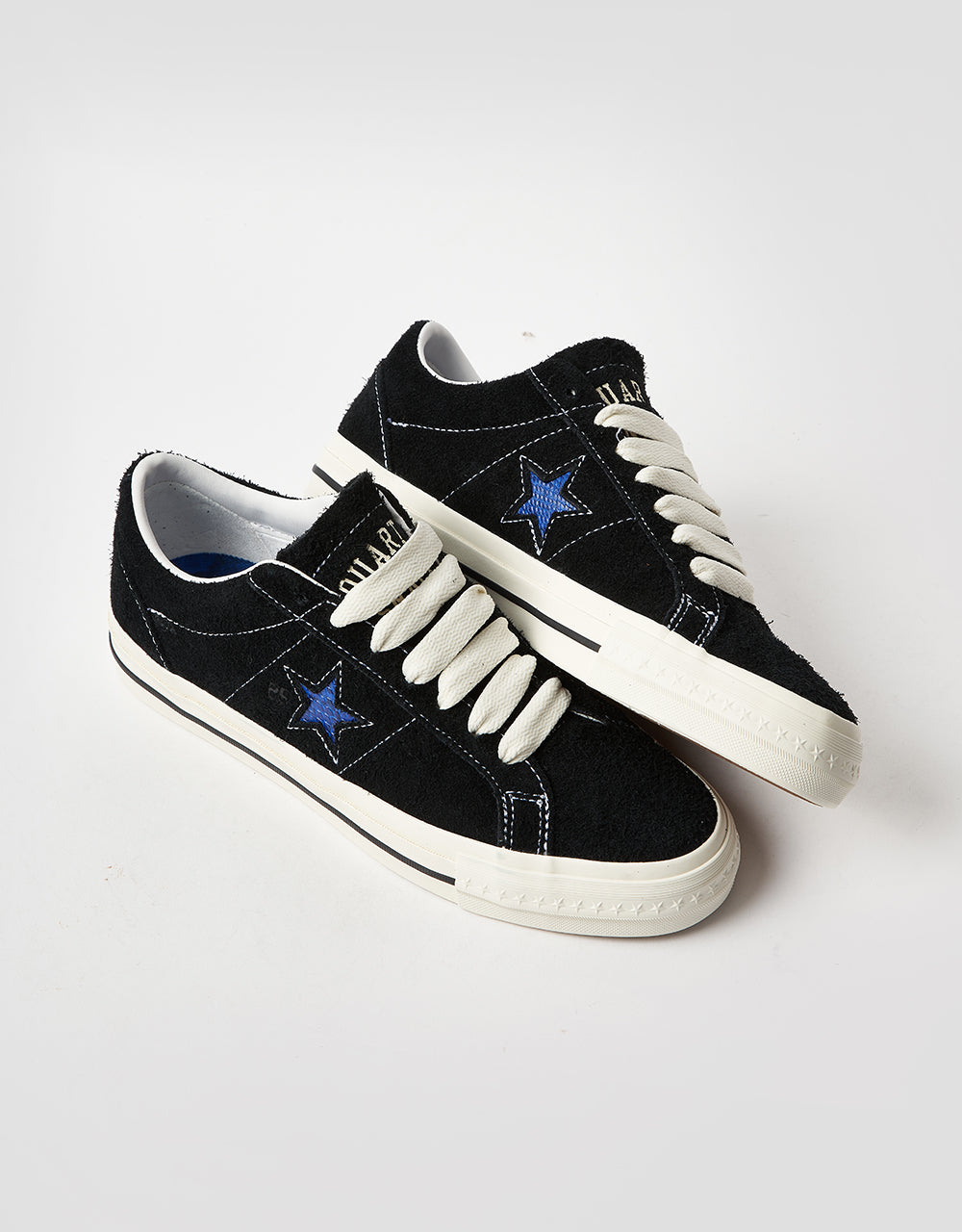 Converse x Quartersnacks One Star Ox Skate Shoes - Black/White