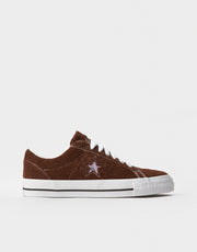 Converse x Quartersnacks One Star Ox Skate Shoes - Brown/White