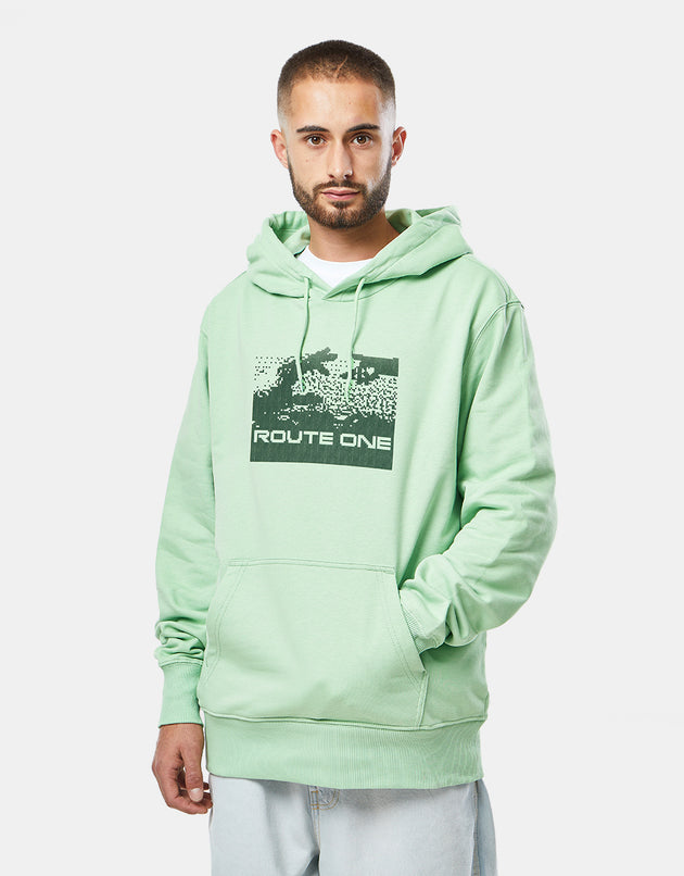 Route One Connecting Pullover Hoodie - Apple Green