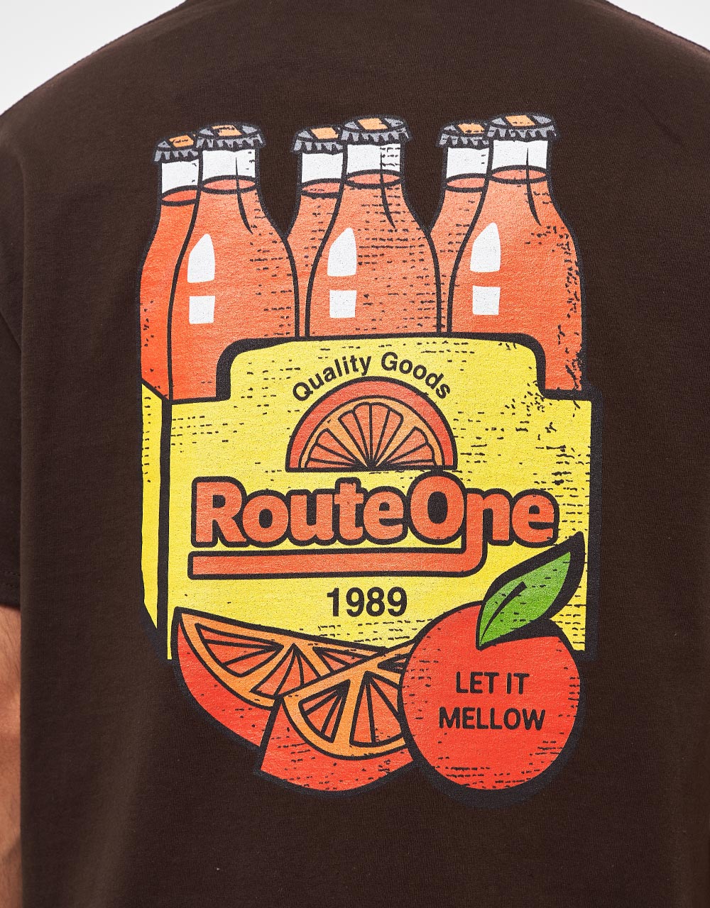 Route One Orange Soda T-Shirt - Dark Chocolate