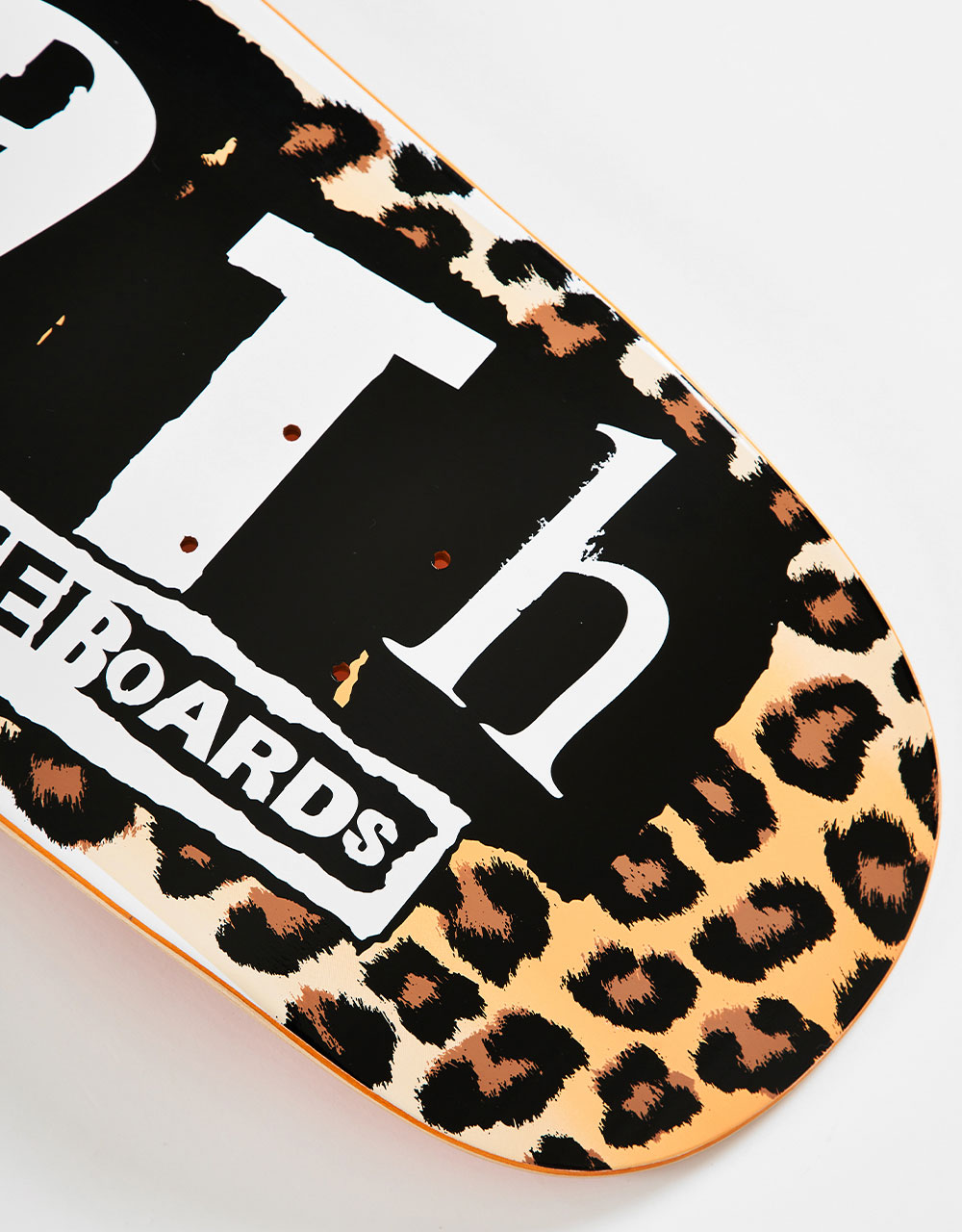 Death Punk Leopard Hybrid Shape Skateboard Deck - 8.9"