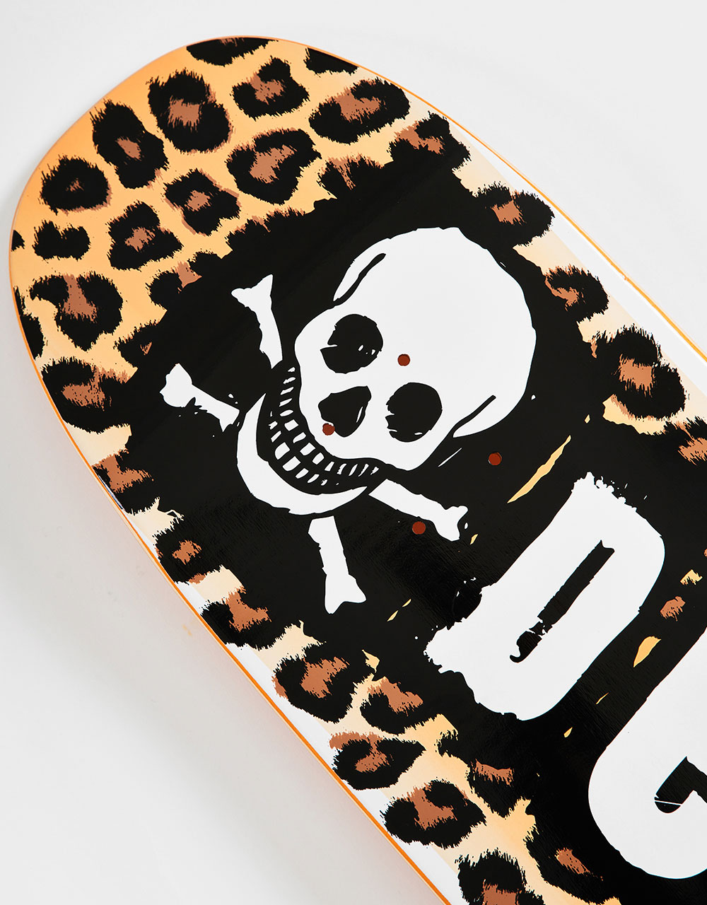 Death Punk Leopard Hybrid Shape Skateboard Deck - 8.9"
