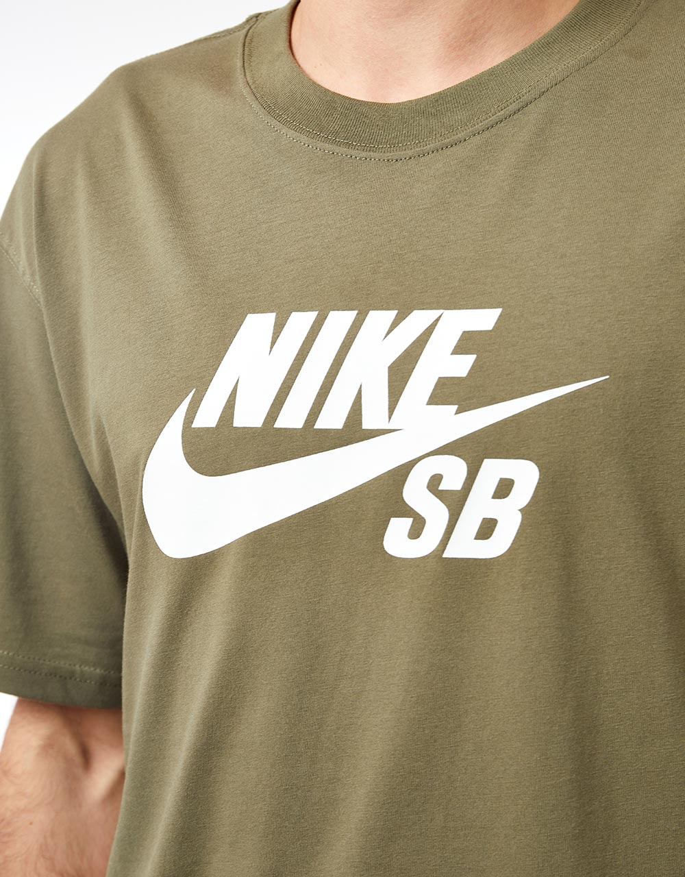 Nike SB Central Logo T-Shirt - Medium Olive