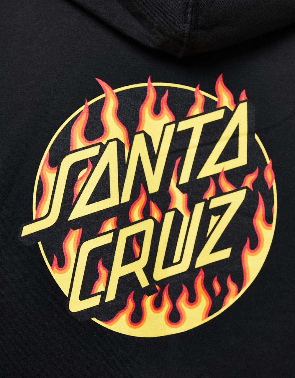 Santa Cruz x Thrasher Womens Flame Dot Pullover Hoodie - Black