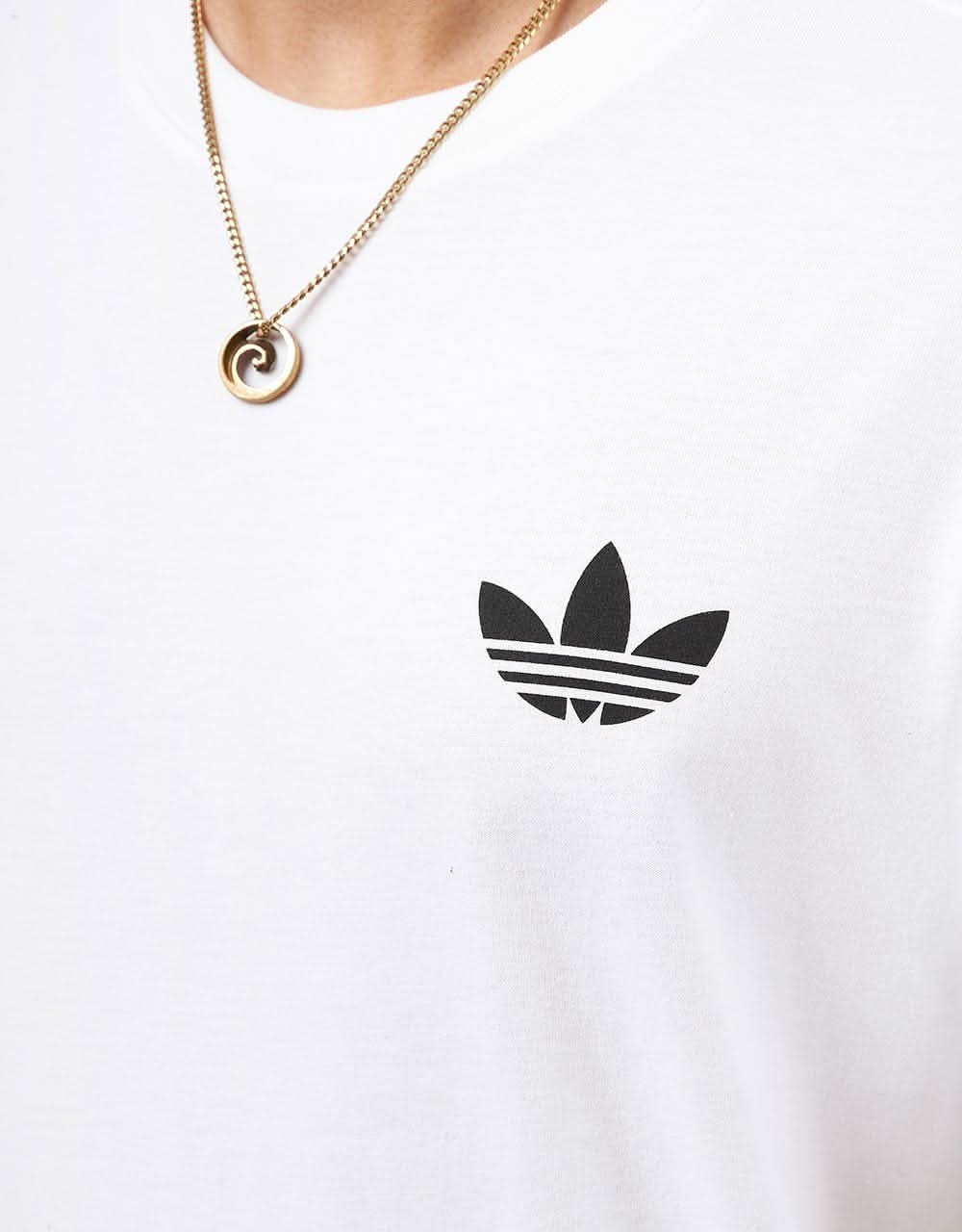 adidas 4.0 Stretched Logo T-Shirt - White/Black