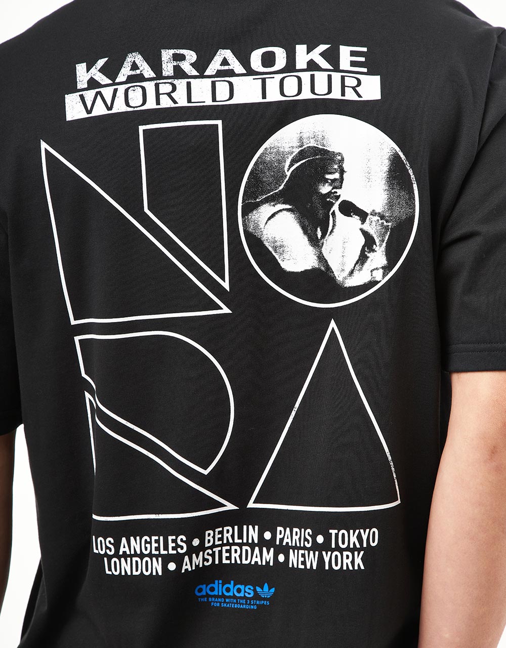 adidas x Nora World Tour T-Shirt - Black/White