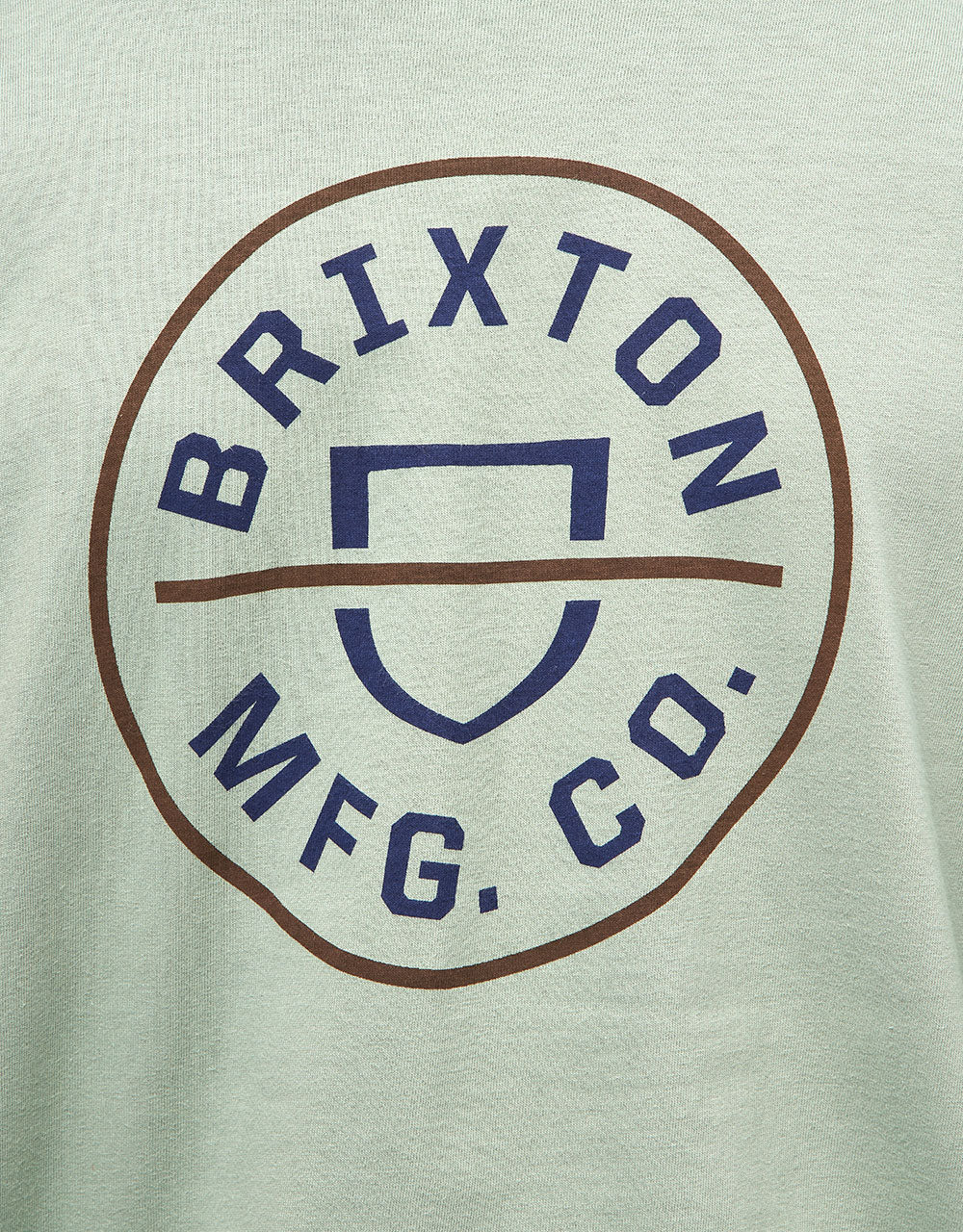 Brixton Crest II T-Shirt - Chinois Green/Washed Navy/Sepia