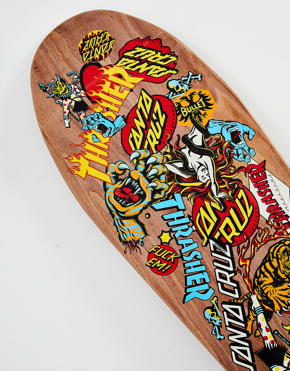 Santa Cruz x Thrasher Salba Oops Skateboard Deck - 10.4"