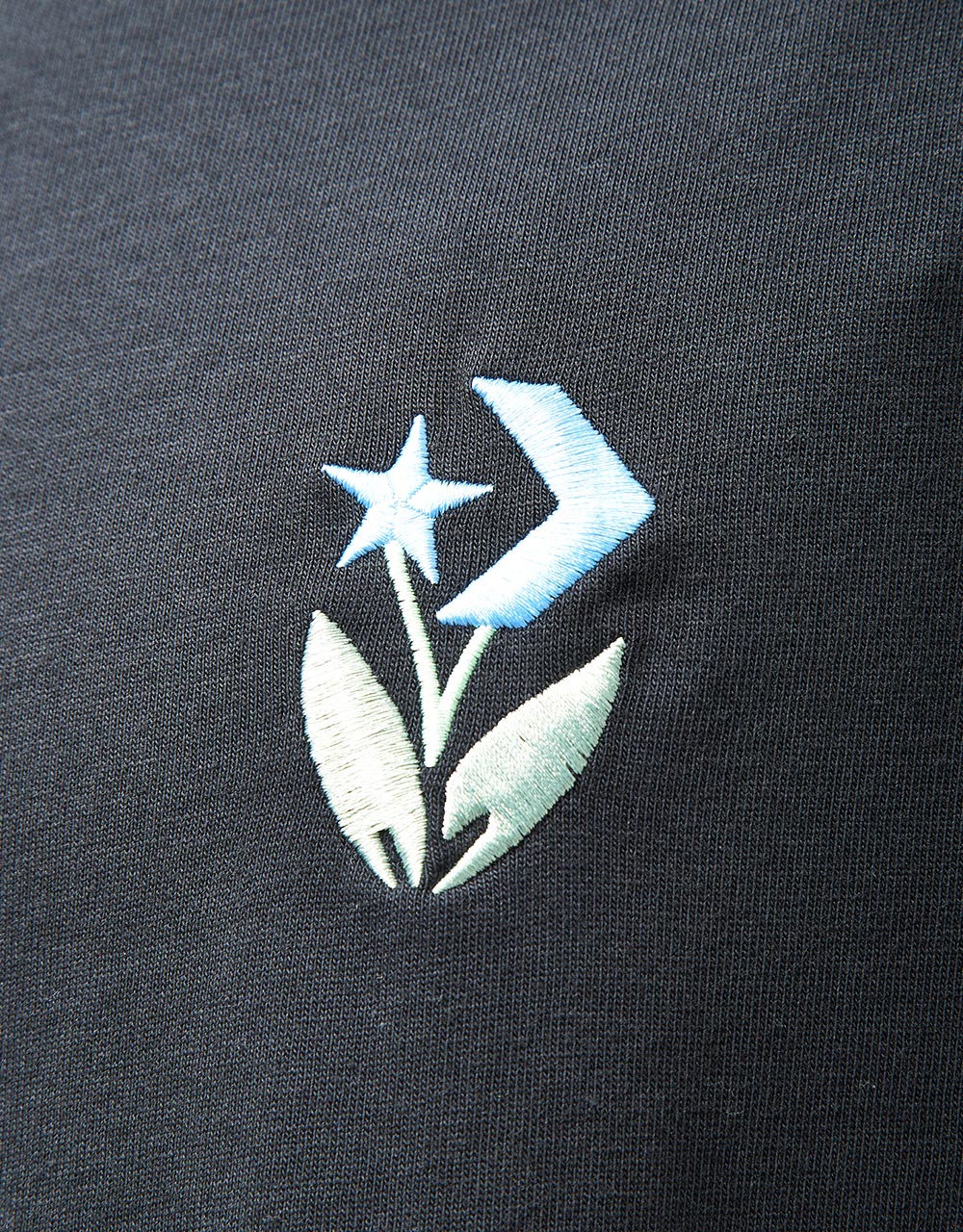 Converse Cons Star Chevron Flower T-Shirt - Converse Black