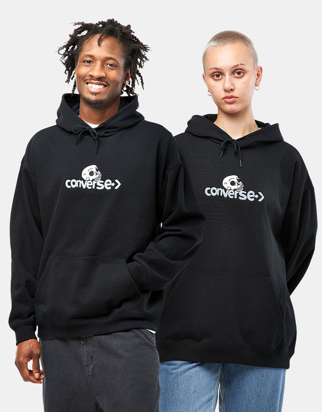 Converse Cons Skull Hoodie - Converse Black