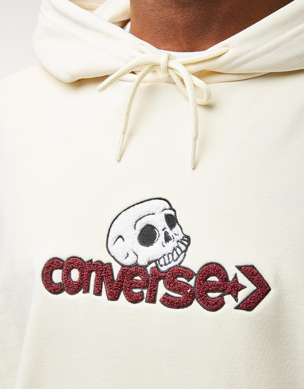 Converse Cons Skull Hoodie - Converse Egret