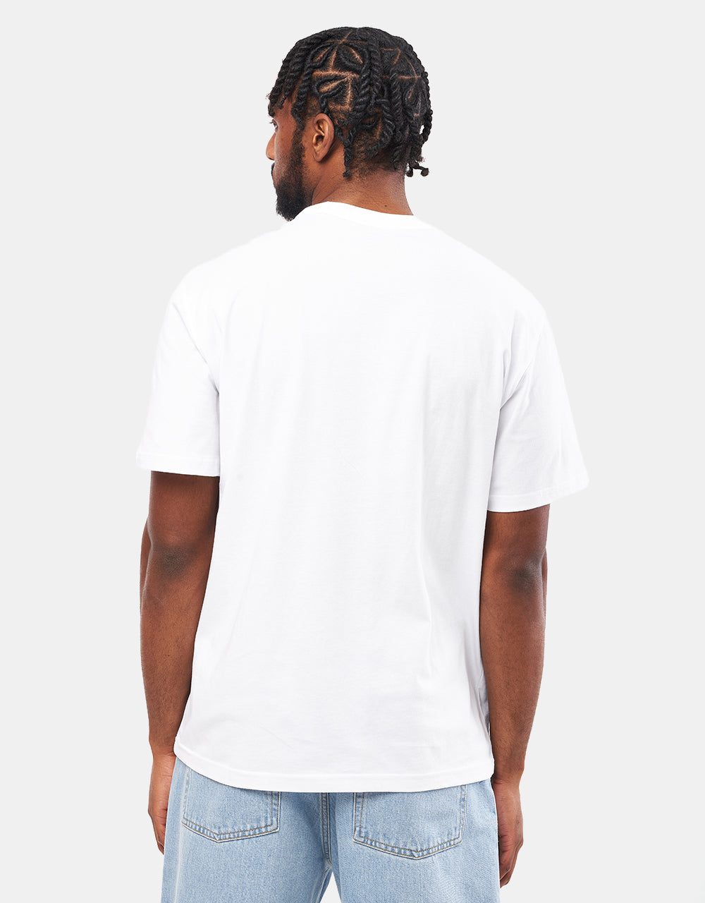 Dickies Aitkin Chest T-Shirt - White/Dark Forest
