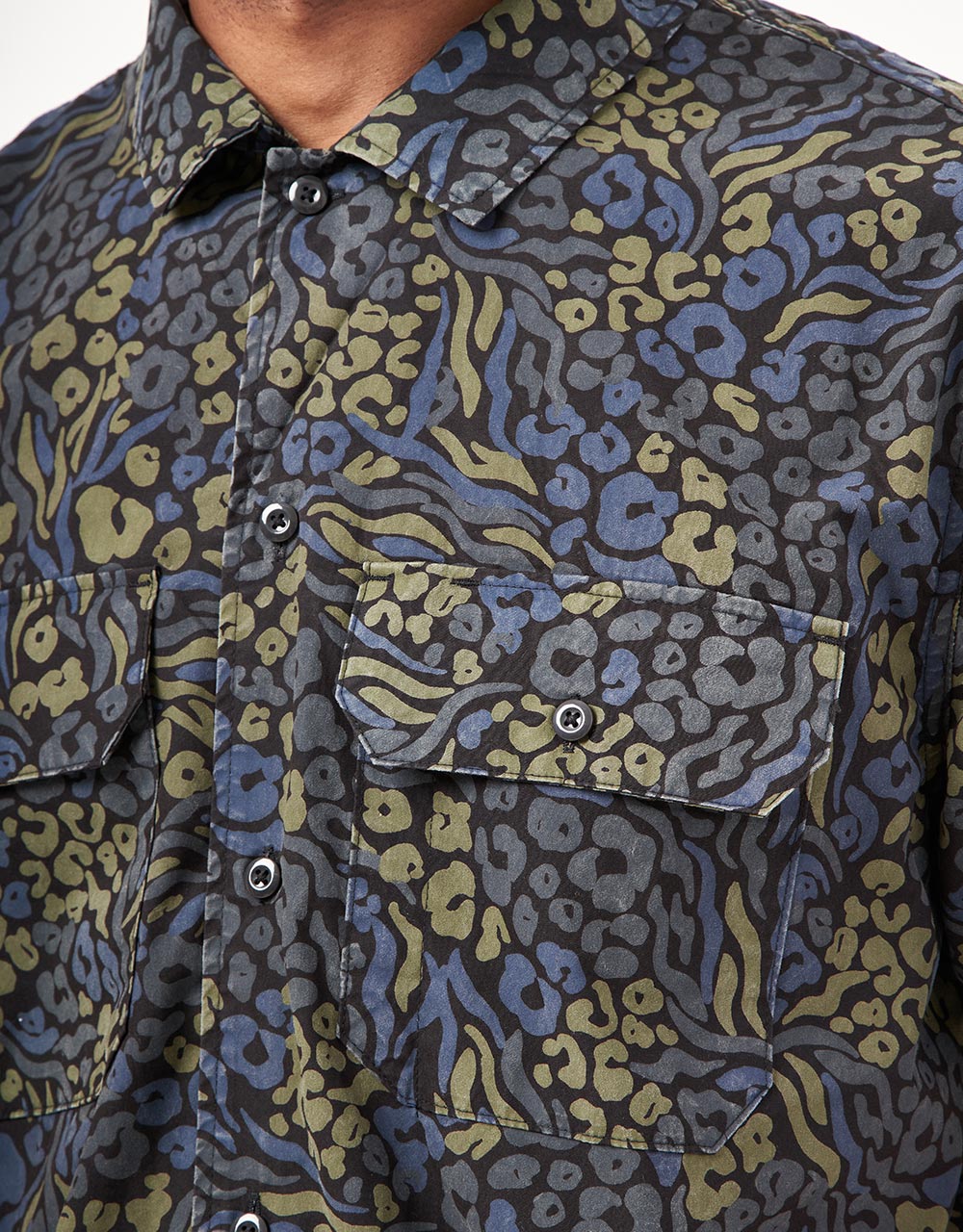 Dickies Saltville S/S Shirt - Heritage Print Camo Blue