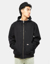 Dickies Duck Canvas Hooded Unlined Jacket - Stone Washed Black